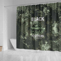 761st Tank Battalion Black Panthers Shower Curtain WWII Military Camouflage - Wonder Print Shop