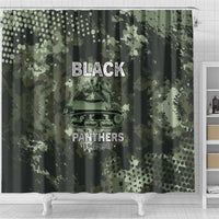 761st Tank Battalion Black Panthers Shower Curtain WWII Military Camouflage - Wonder Print Shop