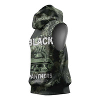 761st Tank Battalion Black Panthers Sleeveless Hoodie WWII Military Camouflage - Wonder Print Shop