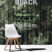 761st Tank Battalion Black Panthers Window Curtain WWII Military Camouflage - Wonder Print Shop