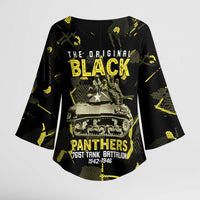 The Original Black Panthers 761st Tank Battalion Kimono Sleeve Blouse African American Heroes - Wonder Print Shop