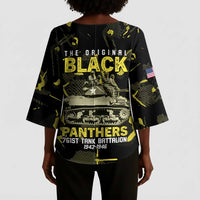The Original Black Panthers 761st Tank Battalion Kimono Sleeve Blouse African American Heroes - Wonder Print Shop