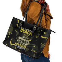 The Original Black Panthers 761st Tank Battalion Leather Tote Bag African American Heroes - Wonder Print Shop