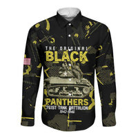 The Original Black Panthers 761st Tank Battalion Long Sleeve Button Shirt African American Heroes - Wonder Print Shop