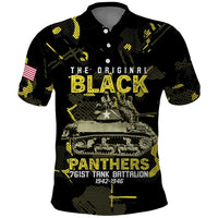 The Original Black Panthers 761st Tank Battalion Polo Shirt African American Heroes - Wonder Print Shop