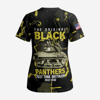 The Original Black Panthers 761st Tank Battalion Scrub Top African American Heroes - Wonder Print Shop