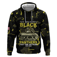 The Original Black Panthers 761st Tank Battalion Zip Hoodie African American Heroes - Wonder Print Shop