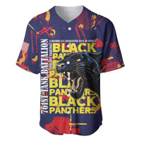 761st Tank Battalion Black Panthers Baseball Jersey Legendary African American WWII - Wonder Print Shop