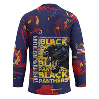 761st Tank Battalion Black Panthers Hockey Jersey Legendary African American WWII - Wonder Print Shop