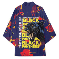 761st Tank Battalion Black Panthers Kimono Legendary African American WWII - Wonder Print Shop