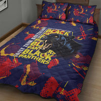 761st Tank Battalion Black Panthers Quilt Bed Set Legendary African American WWII - Wonder Print Shop