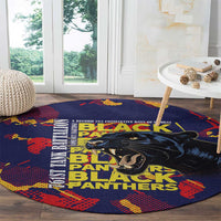 761st Tank Battalion Black Panthers Round Carpet Legendary African American WWII - Wonder Print Shop