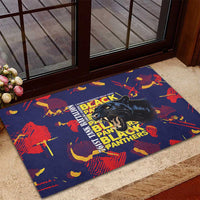 761st Tank Battalion Black Panthers Rubber Doormat Legendary African American WWII - Wonder Print Shop