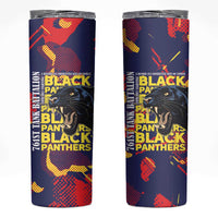 761st Tank Battalion Black Panthers Skinny Tumbler Legendary African American WWII - Wonder Print Shop