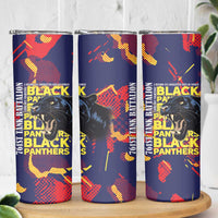 761st Tank Battalion Black Panthers Skinny Tumbler Legendary African American WWII - Wonder Print Shop
