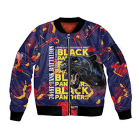 761st Tank Battalion Black Panthers Sleeve Zip Bomber Jacket Legendary African American WWII - Wonder Print Shop