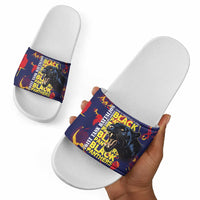 761st Tank Battalion Black Panthers Slide Sandals Legendary African American WWII - Wonder Print Shop