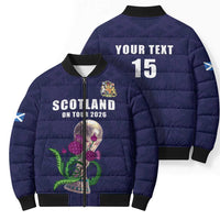 Custom Football Scotland Bomber Puffer Jacket On Tour 2026