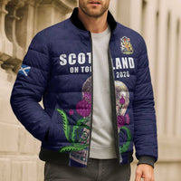 Custom Football Scotland Bomber Puffer Jacket On Tour 2026