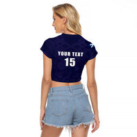 Custom Football Scotland Raglan Cropped T Shirt On Tour 2026