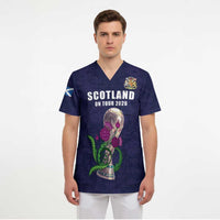 Custom Football Scotland Scrub Top On Tour 2026