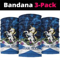 Personalised Unicorn Scotland Neck Gaiter Scottish Saltire With Thistle