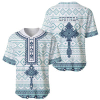 Eritrea Baseball Jersey Eritrean Cross Mix Tilet Pattern - Wonder Print Shop