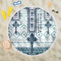 Eritrea Beach Blanket Eritrean Cross Mix Tilet Pattern - Wonder Print Shop
