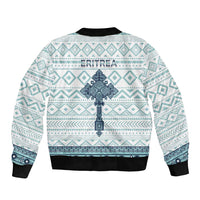 Eritrea Bomber Jacket Eritrean Cross Mix Tilet Pattern - Wonder Print Shop