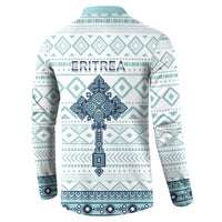 Eritrea Button Sweatshirt Eritrean Cross Mix Tilet Pattern - Wonder Print Shop