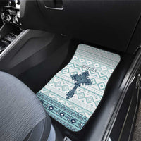 Eritrea Car Mats Eritrean Cross Mix Tilet Pattern - Wonder Print Shop