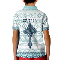 Eritrea Kid Polo Shirt Eritrean Cross Mix Tilet Pattern - Wonder Print Shop