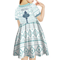 Eritrea Kid Short Sleeve Dress Eritrean Cross Mix Tilet Pattern - Wonder Print Shop