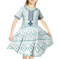 Eritrea Kid Short Sleeve Dress Eritrean Cross Mix Tilet Pattern - Wonder Print Shop