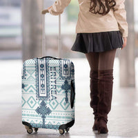Eritrea Luggage Cover Eritrean Cross Mix Tilet Pattern - Wonder Print Shop
