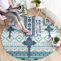 Eritrea Round Carpet Eritrean Cross Mix Tilet Pattern