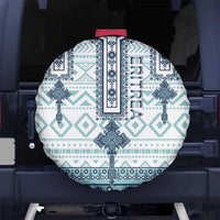 Eritrea Spare Tire Cover Eritrean Cross Mix Tilet Pattern - Wonder Print Shop