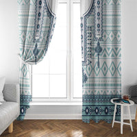 Eritrea Window Curtain Eritrean Cross Mix Tilet Pattern - Wonder Print Shop