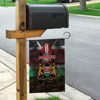 Happy Kenya Independence Day Garden Flag Coat Of Arms With Kente Pattern - Wonder Print Shop