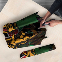 Happy Kenya Independence Day Umbrella Coat Of Arms With Kente Pattern - Wonder Print Shop