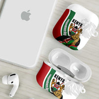 Kenya Jamhuri Day AirPods Case Lion With Coat Of Arms - Wonder Print Shop