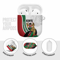 Kenya Jamhuri Day AirPods Case Lion With Coat Of Arms - Wonder Print Shop