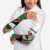 Personalized Kenya Jamhuri Day Arm Sleeves Lion With Coat Of Arms - Wonder Print Shop