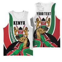 Personalized Kenya Jamhuri Day Basketball Jersey Lion With Coat Of Arms - Wonder Print Shop