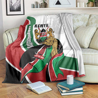 Kenya Jamhuri Day Blanket Lion With Coat Of Arms - Wonder Print Shop