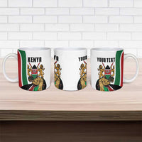 Personalized Kenya Jamhuri Day Ceramic Mug Lion With Coat Of Arms - Wonder Print Shop