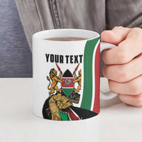 Personalized Kenya Jamhuri Day Ceramic Mug Lion With Coat Of Arms - Wonder Print Shop