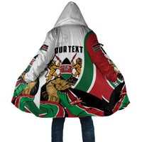 Personalized Kenya Jamhuri Day Cloak Lion With Coat Of Arms - Wonder Print Shop