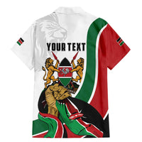 Personalized Kenya Jamhuri Day Family Matching Mermaid Dress and Hawaiian Shirt Lion With Coat Of Arms - Wonder Print Shop