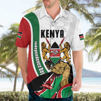 Personalized Kenya Jamhuri Day Hawaiian Shirt Lion With Coat Of Arms - Wonder Print Shop